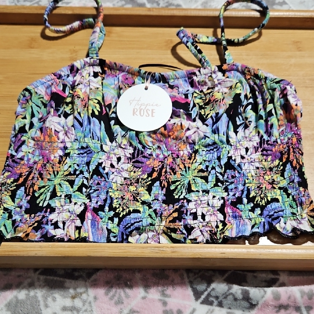 Hippie Rose Vibrant Multicolor Top